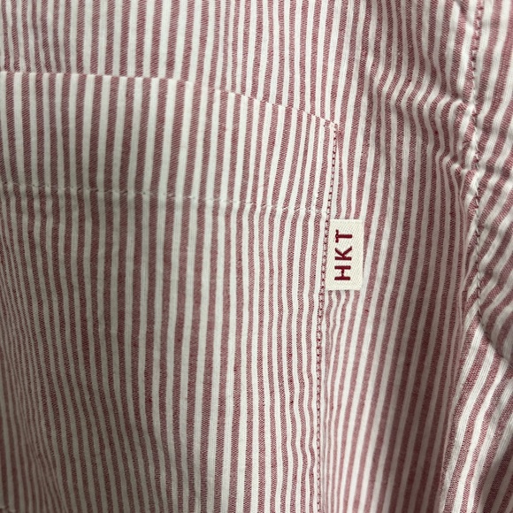 Hackett London Cotton linen blend striped slim fit button down - Picture 7 of 13